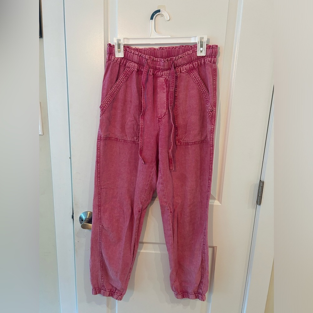 Anthropologie Pink Joggers - Size S